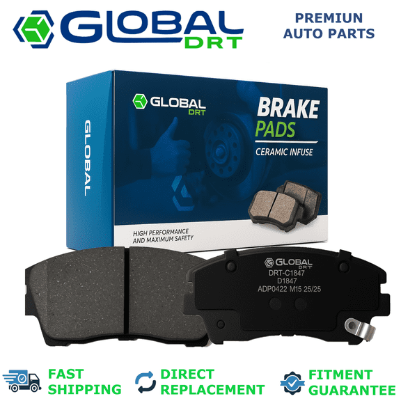 4x Front Brake Pad D1847 Fit Hyundai Tucson 2016-2021 2.0L 2.4L L4 Gas/Kia Sportage 2017-2022 2.0L L4 2.4L L4 Gas/Hyundai Elantra 2017-2020 1.6L L4 Sport