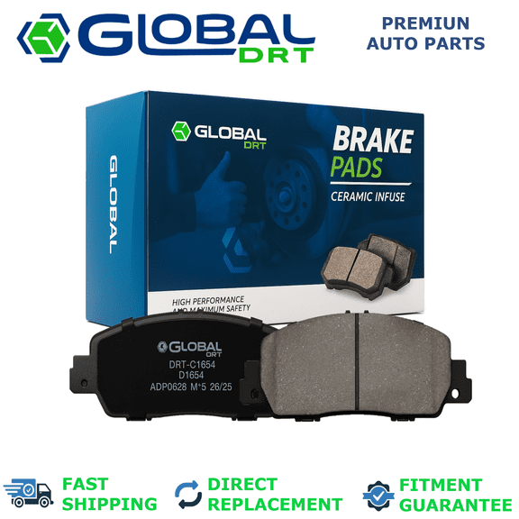 4x Front Brake Pads D1654 Fit Honda Accord 2018-2020 1.5L 2.0L Turbo/Honda HR-V 2016-2022 1.8L L4 Gas Touring/Honda Accord 2016 *Only EX EX-L Models/Honda Accord 2021-2022 1.5L Turbo EX-L LX/Honda Ac
