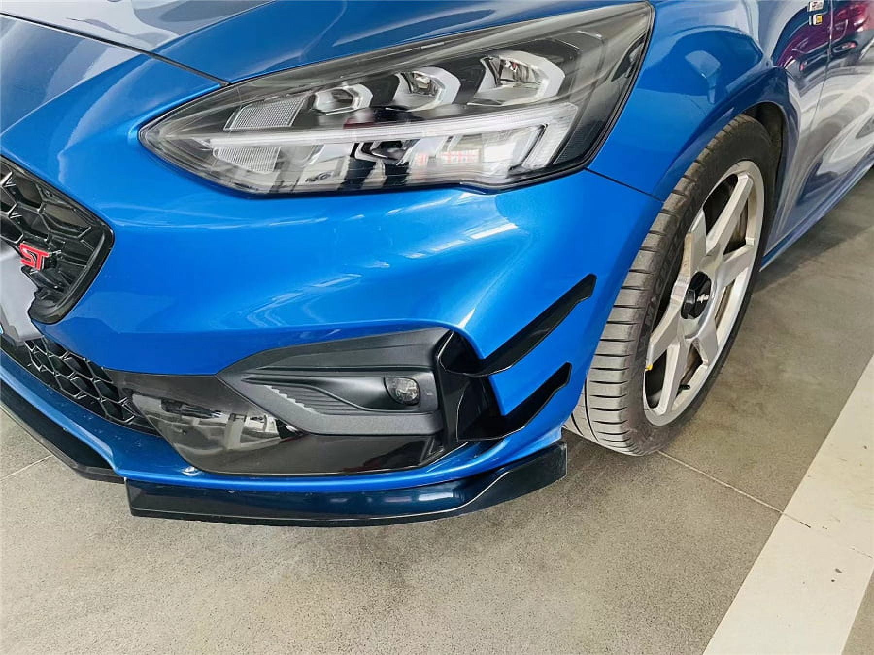 4x Front Bumper Splitter Canard Blade Wing Trim For Ford Focus ST