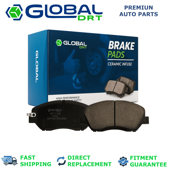 4x Front CERAMIC Brake Pad D1202 Fit Kia Borrego 2009-2011 3.8L V6 4.6L V8 EX LX/Kia Sedona 2006-2014 3.5L 3.8L Not for 2013/Hyundai Santa Fe 2007-2009 2.7L 3.3L V6 Gas