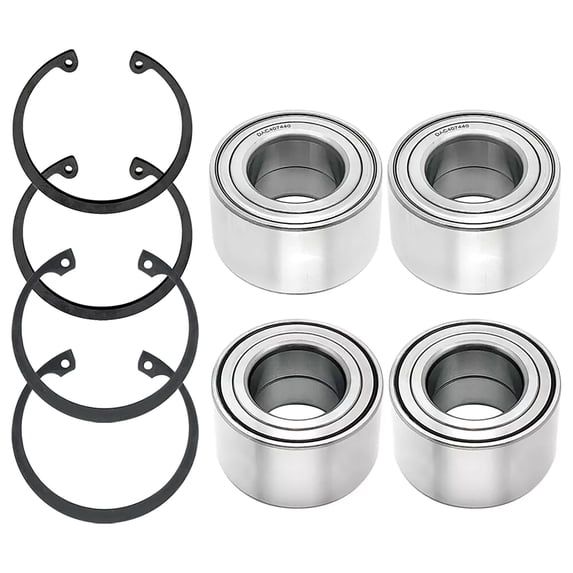 4x Front & Rear Wheel Bearings Kit for Polaris Ranger Steel and Oil, Perfect Replacement for Various Models