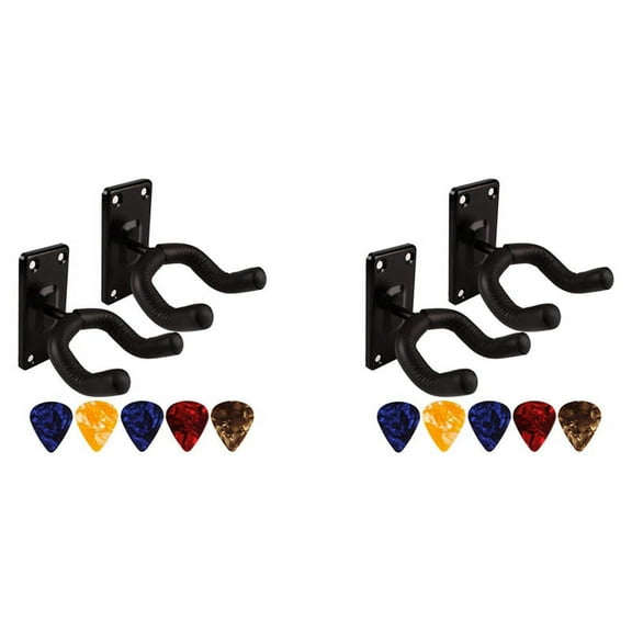 4x Guitar Hanger Hook Wall Mount Non- Holder Stand for Guitar Ukulele Violin Instrument Accessories