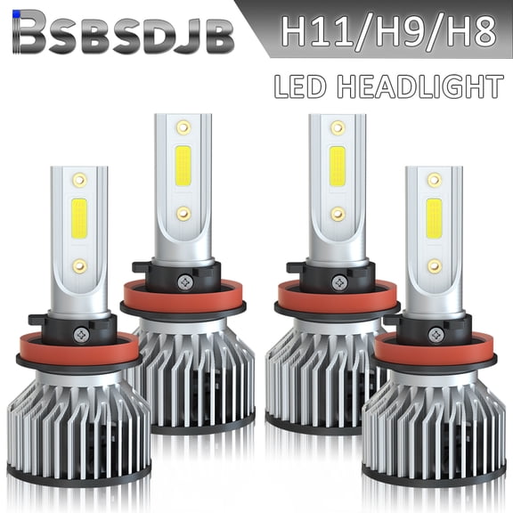 4x H11/H9 LED Headlight Bulbs High Low Beam for Chevy Captiva Sport 2012-2015