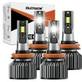 thumbnail image 1 of 4x H11 LED Bulbs For Cadillac CTS 2008-2016 H8 H9 H11 LED Headlight Bulbs 12000 Lumens 600% Brighter High beam & Low Beam Conversion Kit 6000K, 1 of 9