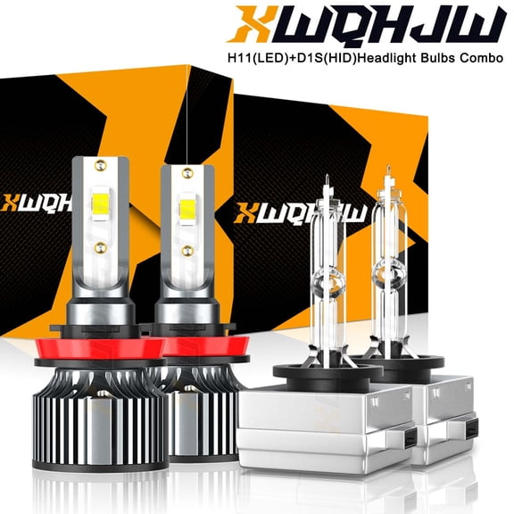 4x HID Headlight High/Low Beam LED Fog Light Bulb For 2008-2012 Buick Enclave