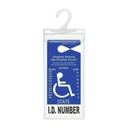 4x Handicap Parking Permit Placard Protector Cover Hanger Car Holder-Hang SBest R3N0