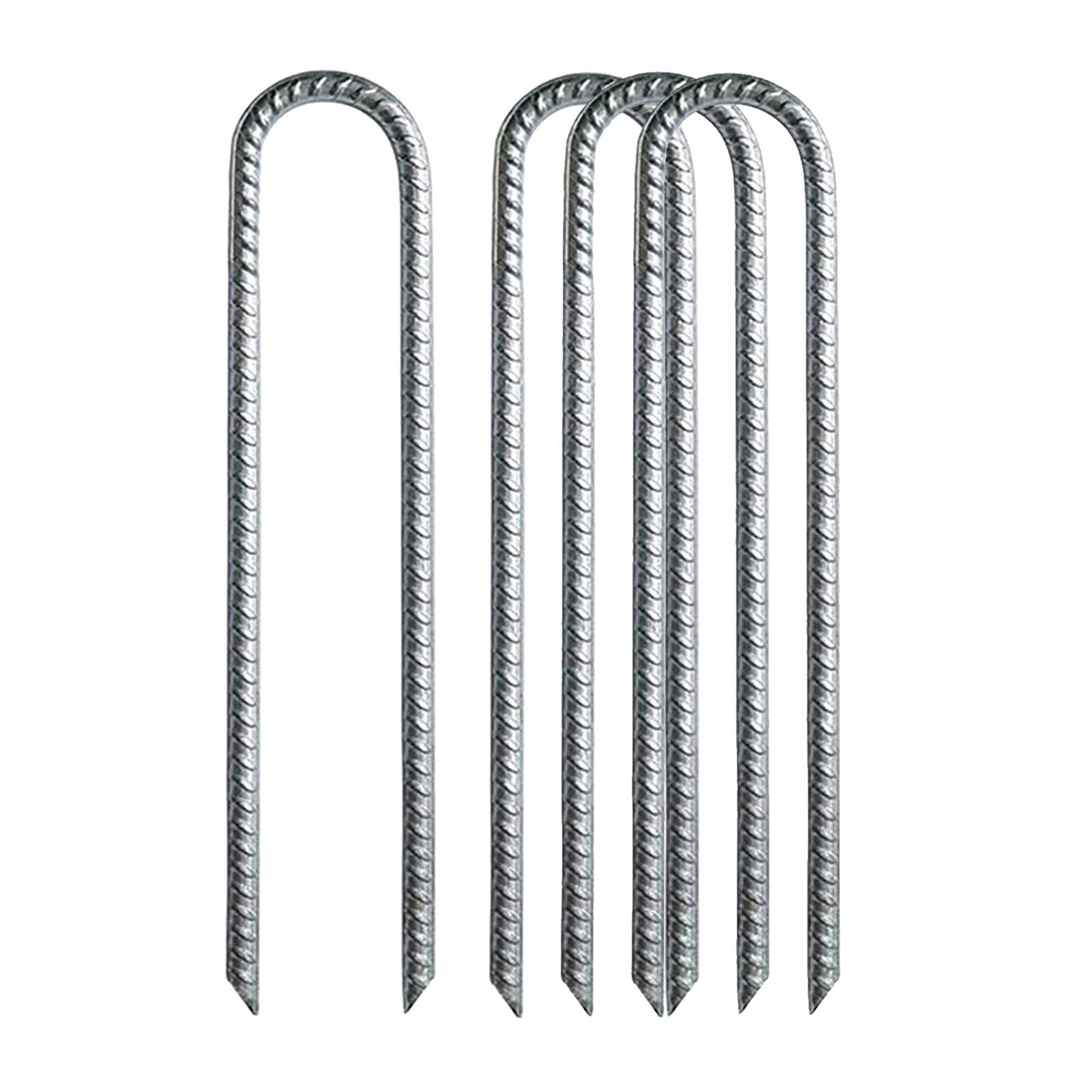 4x Heavy Duty Trampoline Stakes 12inch Galvanized Wind Ground Anchors Pegs for Camping Tents Bouncy Castles Accessories