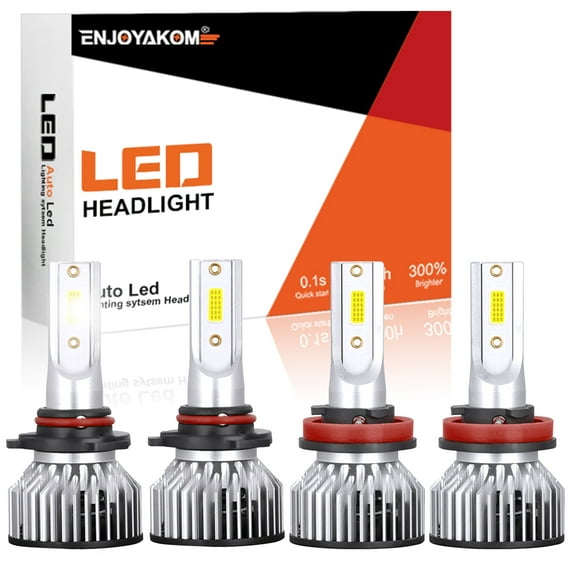 4x High Low Beam For Chevrolet Silverado 1500 2500 HD 3500 HD 1999-2020 LED Headlight Bulbs 6000K Super Bright White