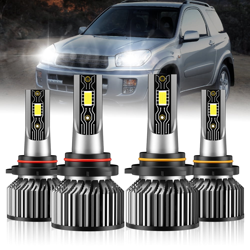 4x High Low Beam For LEXUS LX470 20059005 9006 LED Headlight Bulbs Kit