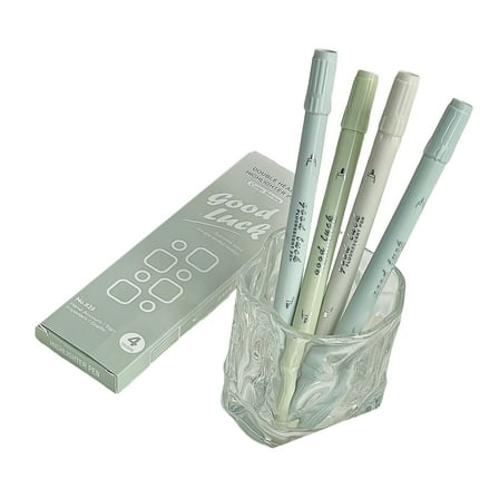 4x Highlighter Pen Creative Painting Highlighter Bible Marker Pen Highlighter Markers Double Headed Highlighter