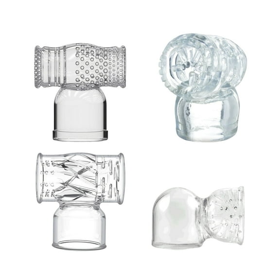 4x Fit for Mini Hitachi Handheld Massage Magic Wand Attachments Accessories Fit HV-260 270 280,Private Package