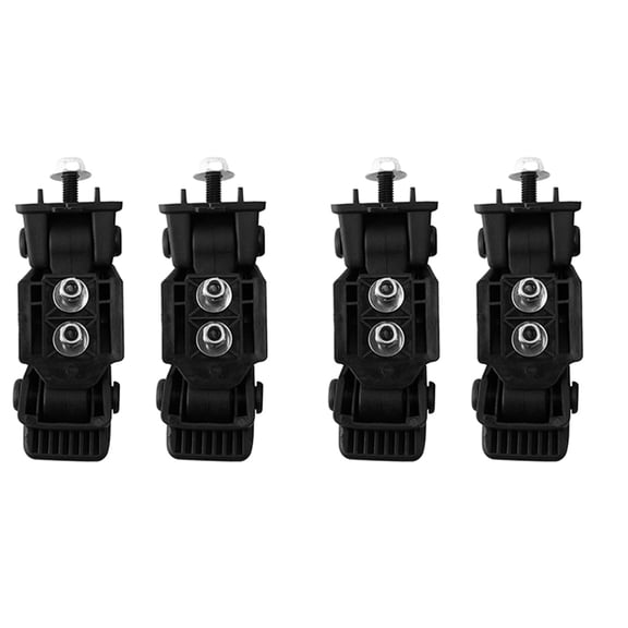 4x Hood Latch Hood Lock Catch Kit for TJ 2007-2016 Black