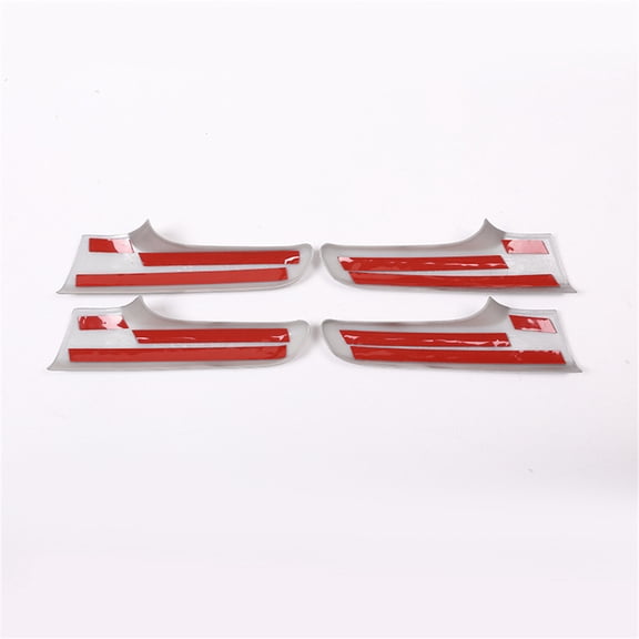 4x Interior Door Handle Cover ABS Silver For Toyota Land Cruiser Prado 2010-2018