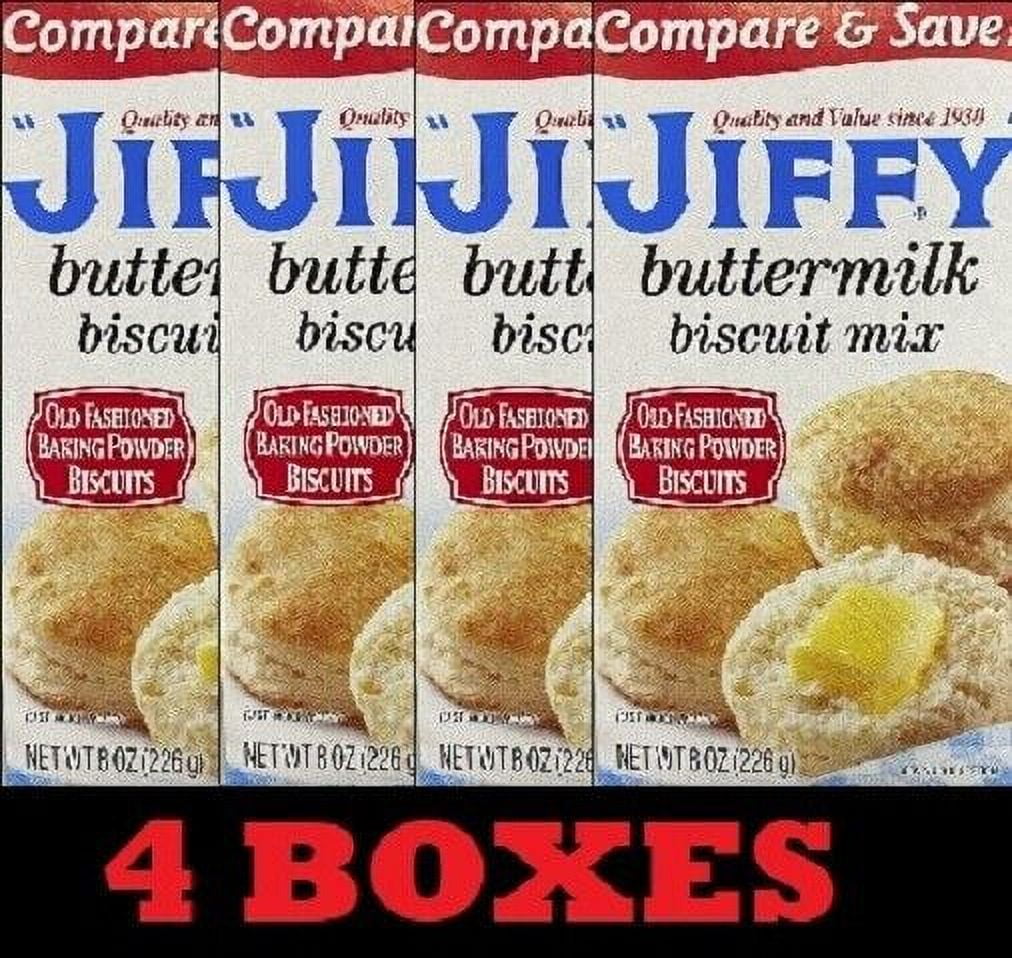4x Jiffy BUTTERMILK BISCUIT Mix 8 Oz Box Baking Butter Milk 4 BOXES