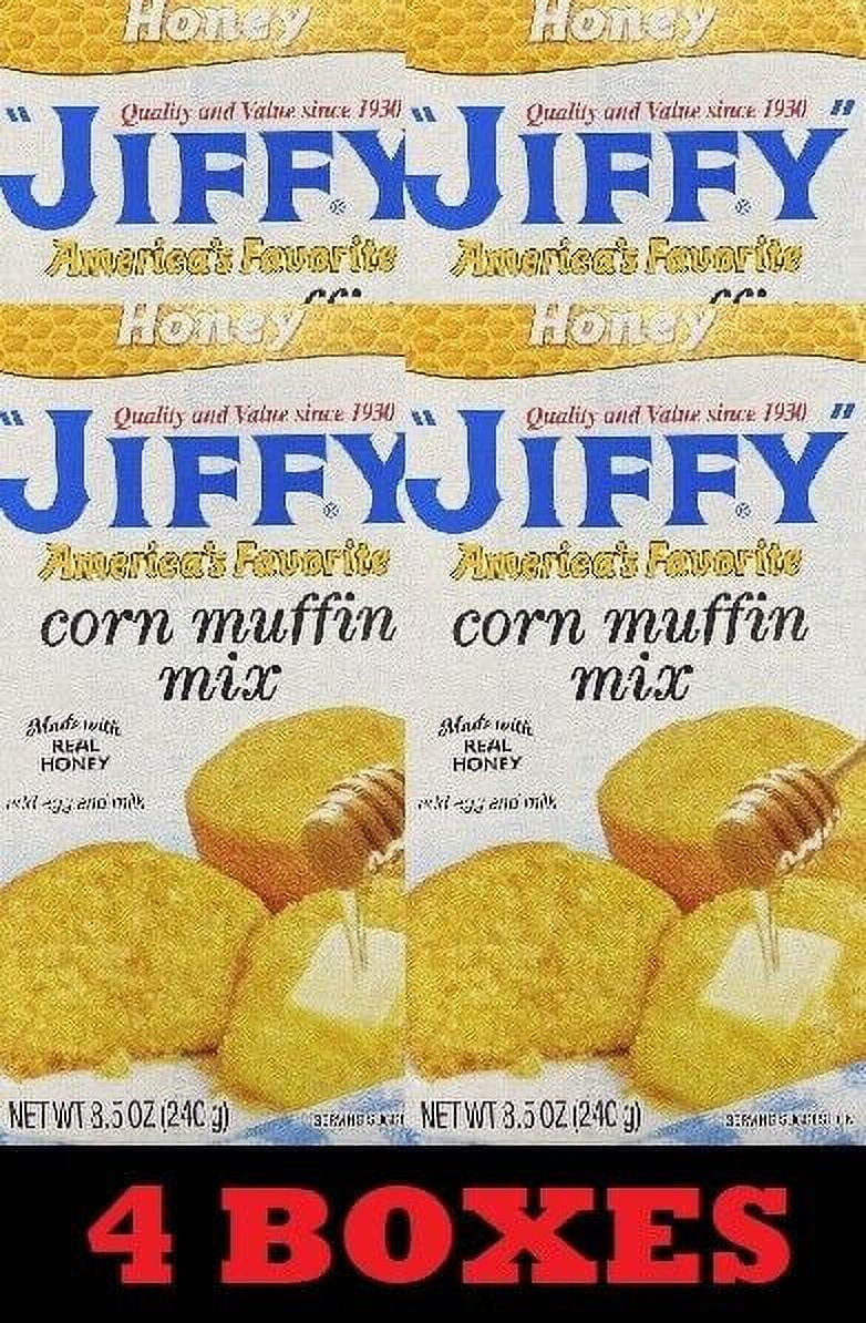 4x Jiffy HONEY Corn Muffin Mix 8.5 Oz Baking Cornbread Muffin 4 BOXES