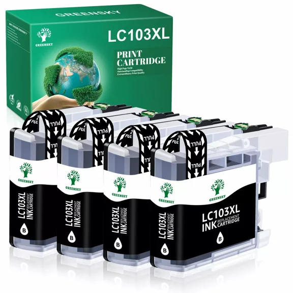 4x LC103XL Ink Cartridges For Brother LC-103 MFC-J470DW J475DW J870DW DCP-J152W