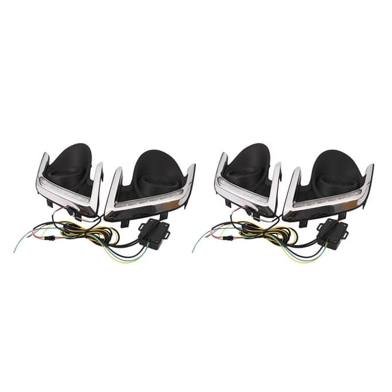 4x LED DRL Daylight Daytime Running Lights Front Fog Light Lamp for Attrage G4 2012-2015