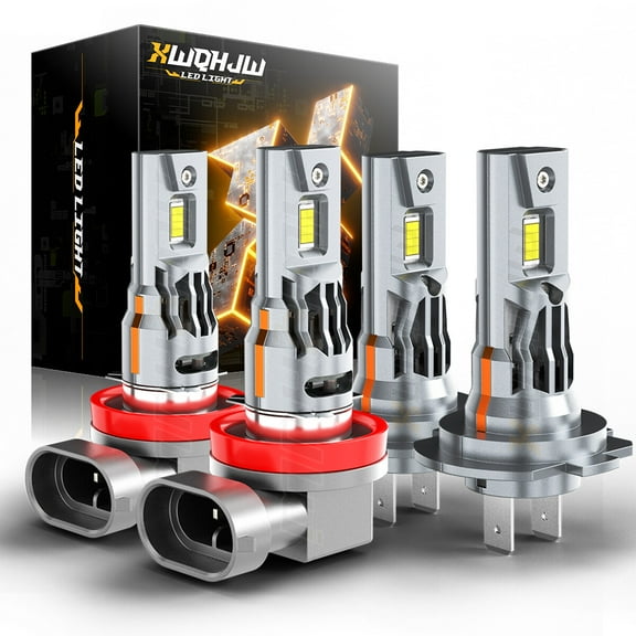 4x LED Headlight Bulb White 6000K High Low Beam Kit Fit for Volvo XC90 2003-2014