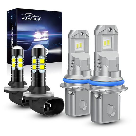 4x LED Headlight Bulbs 9004 881 For Ford Escort 1991-1996 High/Low Beam Fog Light High Power 8000LM Ultra Bright