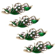 4x Lady Rhinestone Metal Women Wedding Hair Pin Barrette Clip