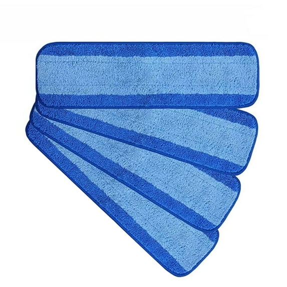 4x Microfiber Cleaning Pads for Bona Spray Mop Efficient Dirt and Dust Pick-Up, Durable and Reusable