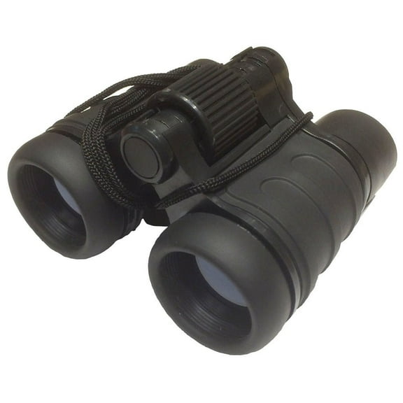 4x Mini Black Outdoor Binoculars - Blue Coated Lenses (ToolUSA: MG-B-89220)