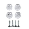 4x Mirror Wall Clips Fixing Kit Frameless Clips Glass Bracket Mounting