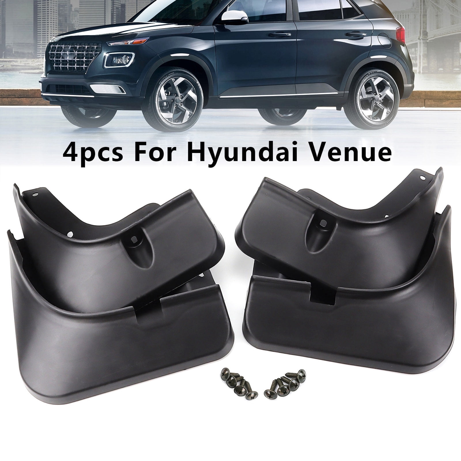 4x Mud Flaps For Hyundai Venue 2019-2023 Splash Guards Front Rear Mudguards