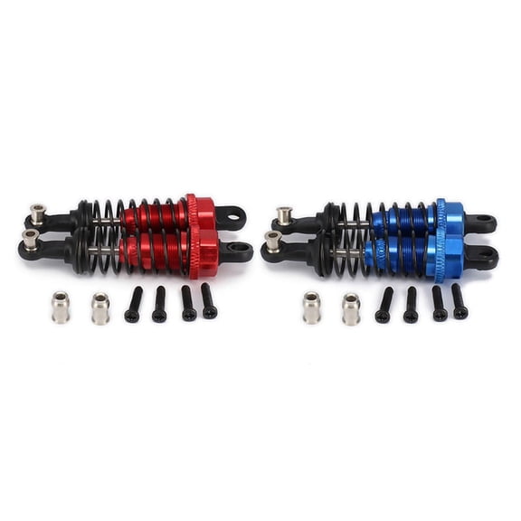 4x Oil Adjustable 65mm Damper for Rc Car 1/18 A959 A969 A979 K929 Red & Dark Blue