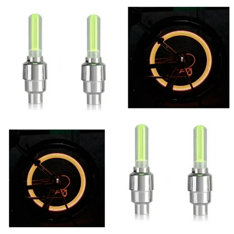 Tyre valve Stem caps For Car/BikeTyre Air Cover Glow Light(4Pieces)