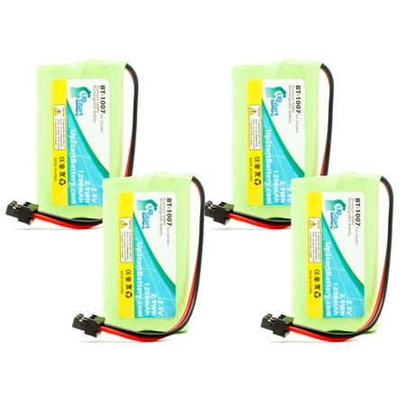 4x Pack - UpStart Battery Bell BE956 Battery - Replacement for Bell BT-1007 Cordless Phone Battery (1200mAh, 2.4V, NI-MH)