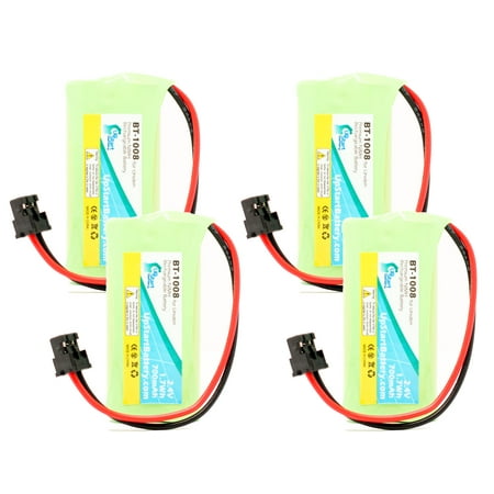 4x Pack - UpStart Battery Uniden D1685 Battery - Replacement for Uniden Cordless Phone Battery (700mAh, 2.4V, NI-MH)