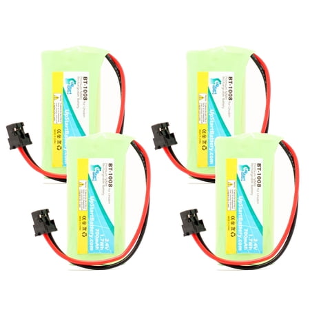 4x Pack - UpStart Battery Uniden D1688 Battery - Replacement for Uniden Cordless Phone Battery (700mAh, 2.4V NI-MH)