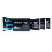 4x Pack - iZip I-500 Battery Replacement - UB12100-S Universal Sealed Lead Acid Battery 12V, 10Ah, 10000mAh, F2 Terminal, AGM, SLA