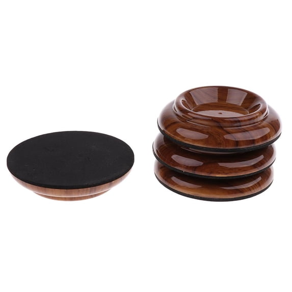 4x Piano Caster Cups Furniture Round Wheel for Pianos #1 1