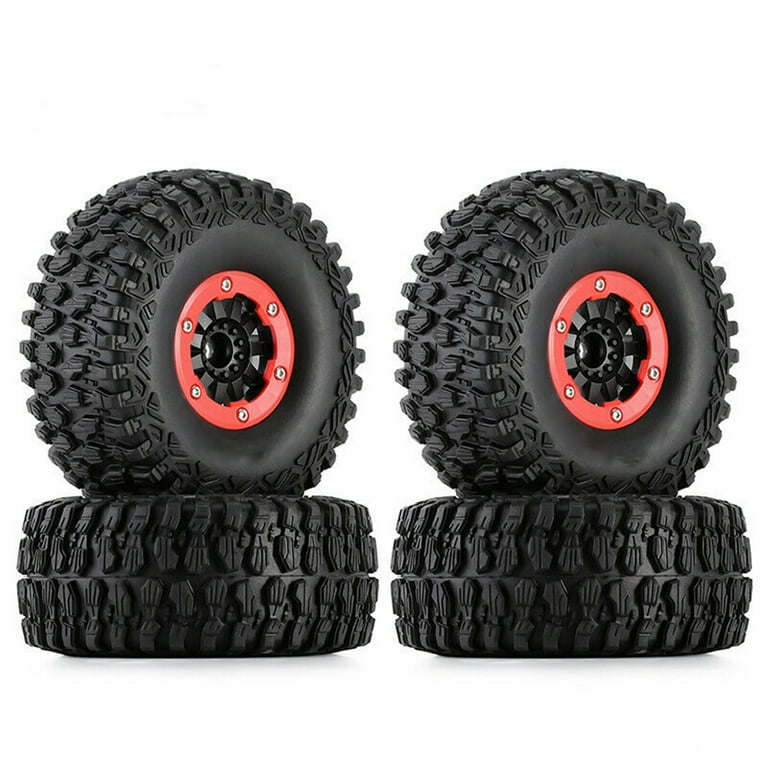 4x Plastic Rubber RC Car Wheels Tires 2.8