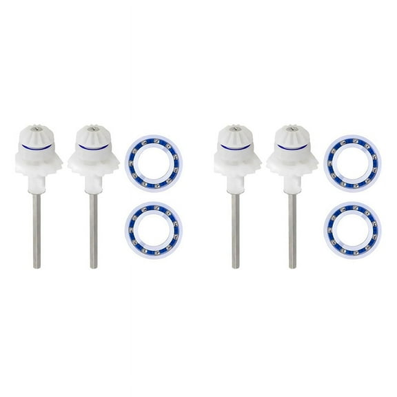 4x Pool Cleaner Kit with Drive Shaft Assembly Replacement Drive Shaft R0525100 R0527000 for Zodiac MX6 MX8 Pool Cleaner,4 x Bearing shaft 4 x Driving shaft,White