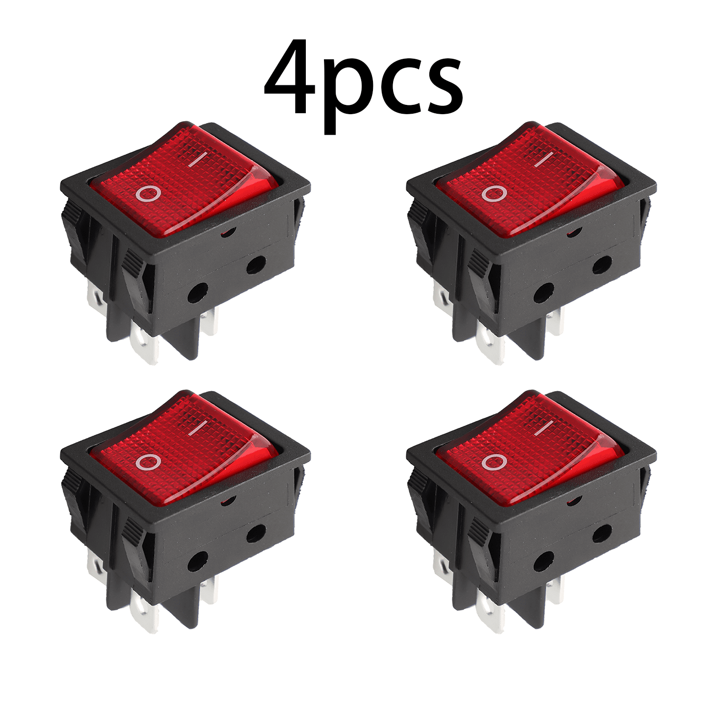 4x Power Heat Press Rocker Power Switch 30A 250V 4 Pin 2 Position ON ...