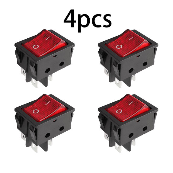 4x Power Heat Press Rocker Power Switch 30A 250V 4 Pin 2 Position ON ...