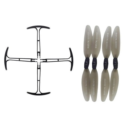 4x Propellers Quadcopter Blade Props Paddle and Propellers Bumper Cover for HS175 D65 X30 Z6 RC