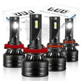 thumbnail image 1 of 4x Quayub Combo LED Bulbs for 2015-2020 Chevrolet Colorado Headlight Lights, 1 of 12