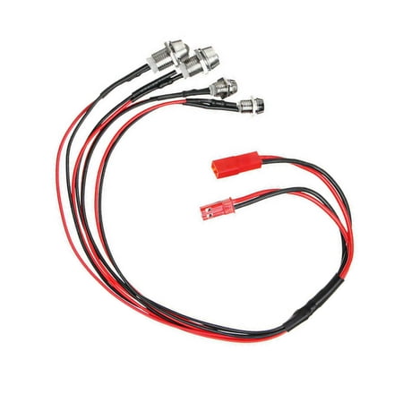 4x RC Car LED Light Red/White Light Military Truck LED Light Headlight Kit For WPL