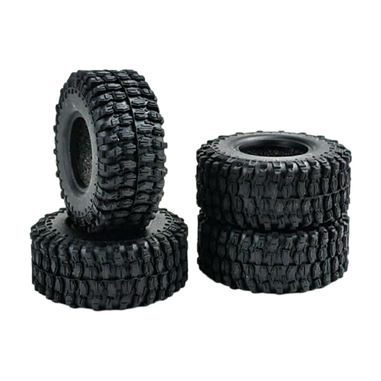 4x RC Car Tire 24 Modified Tyre with Tread Pattern Vehicles Model Wheel for Axial 55mm Walmart