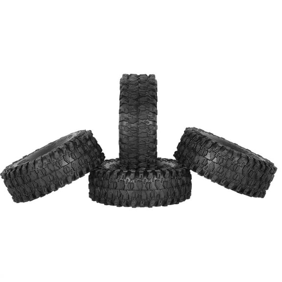 4x RC Crawler Car Tires Multiple Sipes Grip Tires Model for Axial (SCX10 90046 D90 TRX-4 1/10 )