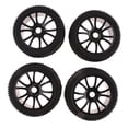 thumbnail image 1 of 4x RC Tires Model Car Rubber Tyre for 1:8 RC Car Truck, 1 of 8