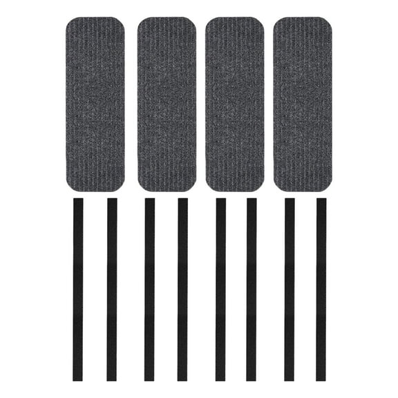 4x RV Step Rugs Camper Trailer Stair Carpet Motorhome Nonslip RV Step Covers 49.5cmx19cm