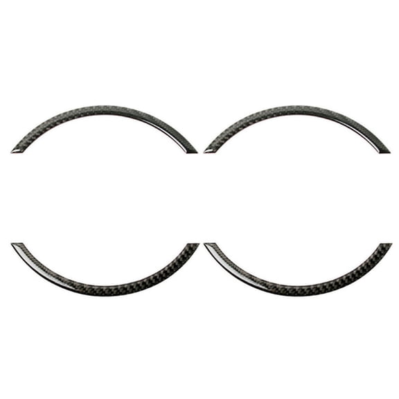 4x Real Carbon Fiber for F55 F56 Console Navigation Screen Frame Trim,4 x Central control navigation screen decoration,Carbon fiber pattern