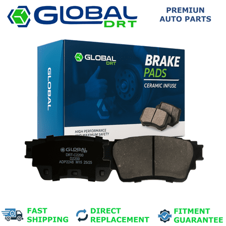 4x Rear Brake Pad D2200 Fit Mitsubishi Outlander 2022 2.4L 2.5L L4 SEL/Nissan Rogue 2021-2022 1.5L Turbo 2.5L L4 SV/Nissan Altima 2021-2022 *W/ Electric Parking/Nissan Altima 2019-2020 *AWD Models On