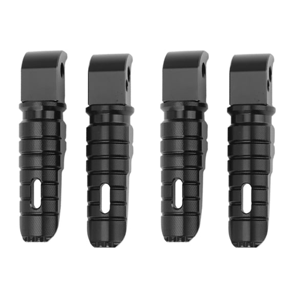 4x Rear Passenger Foot Peg Footrests for YZF R3 R25 XSR 700 900 YZF-R15 TMAX 560 500 530 DX XJ6(Black)