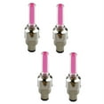 4x Red LED Tire Valve Stem Covers Caps LED NonFlashing Lights Car
